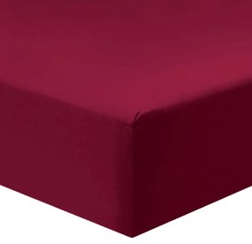 Jersey bordó lepedő TiaHome - 70x140cm