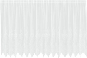 vidaXL Csipkés Függöny függönyökkel Fehér 140 x 400 cm Poliészter