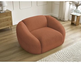 Narancssárga buklé fotel Tina – Bobochic Paris