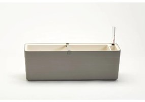 Plastia Berberis 60 Önöntöző virágláda szürke + elefántcsont, 60 cm