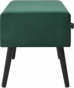 zöld bársonypad fiókokkal 80 cm