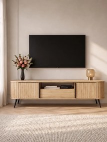 Luvio TV-szekrény 196 cm fiókkal - cremona tölgy