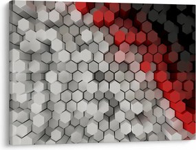 Kép - 3D hatszögek (70x50 cm)