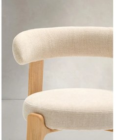 Bézs-natúr színű kőrisfa étkezőszék Granite – Kave Home