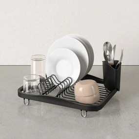 Fekete acél edényszárító 36x28 cm Sinkin – Umbra