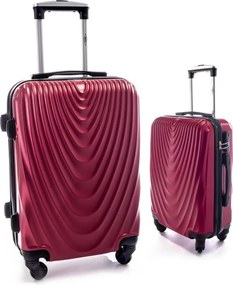 Piros 2 részes szett keményfedeles bőrönddel „Motion” – M, L + M, XL