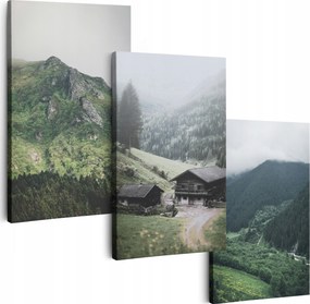 Vászonkép 180 cm **többféle minta** Képek A Nappaliba Triptichon Kép