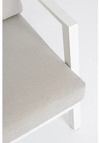 Fehér alumínium négyszemélyes kerti lounge szett Harley – Bizzotto