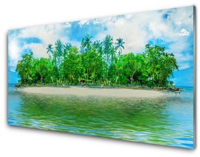 Üvegkép Sea Island Tájkép 140x70 cm