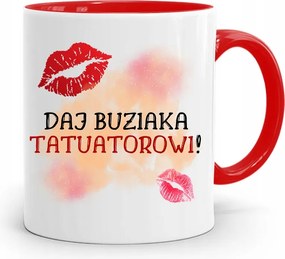 Tetoválóknak Tetováló Bögre Piros Ajándék fényképes nyomtatással