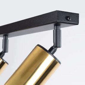 Sollux SL.1383 - Spotlámpa WINX 2xGU10/10W/230V fekete/arany