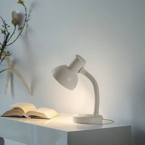 JUST LIGHT. 11080-16 - Rugalmas asztali lámpa FLEXI 1xE27/25W/230V fehér