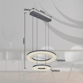 Globo 67191-50- LED Dimmelhető csillár zsinóron BLASIUS LED/50W/230V átm. 50 cm + távirányító