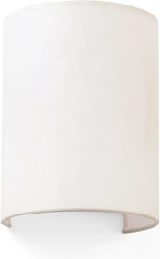 Faro Cotton R kerek fali lámpa, bézs, textil ernyő, E27