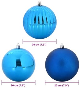 Karácsonyi Díszgömb Készlet 4 pcs Kék