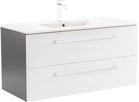 Vario Clam 100 alsó szekrény mosdóval antracit-fehér