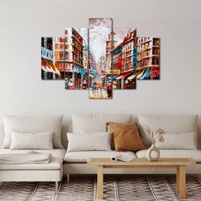 Kép - Hong Kong, olajfestmény (150x105 cm)