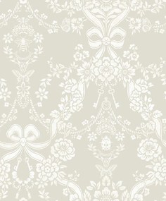 Holden Decor Imaginarium 3 Bow Damask taupe damaszt mintás papír tapéta – 14171