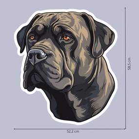 PIPPER. Matrica Cane Corso Méret: 60cm