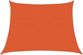 vidaXL narancssárga trapéz alakú HDPE napvitorla 160 g/m² 4/5x3 m