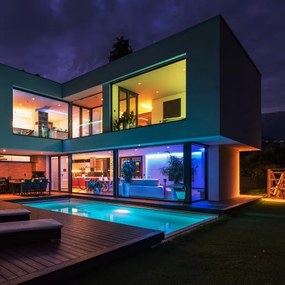 LED RGBW fürdőszobai dimmelhető szalag LED/12,5W/12V IP65 5m Wi-Fi Tuya