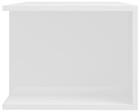 magasfényű fehér TV-szekrény LED lámpákkal 90 x 39 x 30 cm