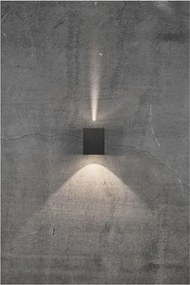 NORDLUX 49711003 CANTO Modern Kültéri Fali Lámpa Fekete LED IP44