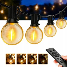Kerti Fényfüzér 30M 50x Led izzók Kültéri Kerti Lámpák