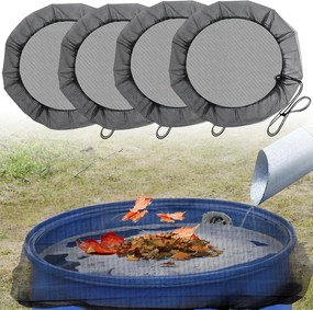 4x Védőháló esővízgyűjtő tartályhoz 80cm lehúzóval