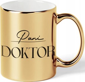 Arany Csillogó Bögre Ajándék Doktornőnek Karácsony Születésnap Névnap