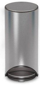 Fényes ezüstszínű rozsdamentes acél pedálos szemetes 30 l Arc – Joseph Joseph