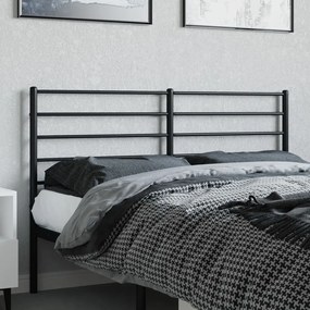 fekete fém fejtámla 120 cm