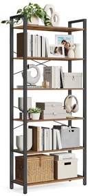 NAVARO könyvespolc barna/fekete