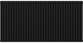 Mexen C22, panelradiátor 600 x 1000 mm, oldalcsatlakozás, 1653 W, fekete, W422-060-100-70