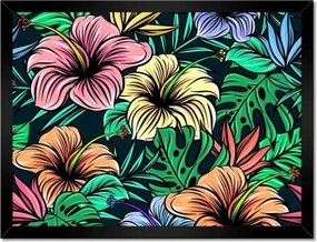 Poszter keretben 40x30 Monstera Zöld levél