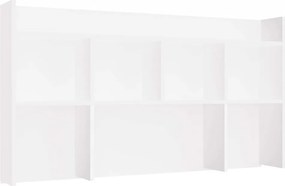 NDST 130 fali polc, 128x70x18 cm, fehér