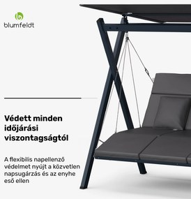FlexiSwing, hollywoodi hinta, 4 üléses, állítható háttámla, napellenző, időjárásálló