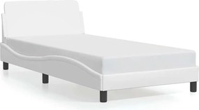 vidaXL fehér műbőr ágykeret Dover 100x203 cm