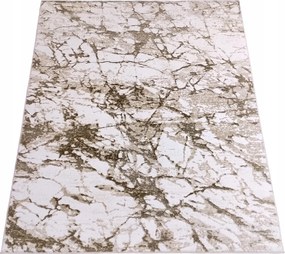 Szőnyeg 160x220 Modern Bézs Krém Barna Hálószoba Nappali Puha