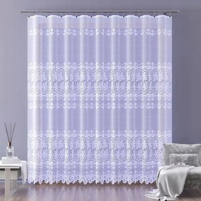 Gyönyörű elegáns jacquard függöny fehér 220 cm magas Bakabea A161