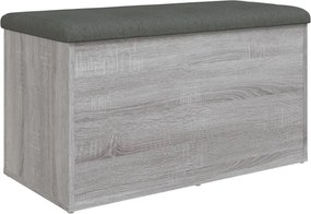 vidaXL szürke sonoma színű szerelt fa tárolópad 82 x 42 x 45 cm