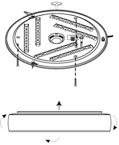 Eglo 99108 - LED Mennyezeti lámpa RUIDERA LED/22W/230V