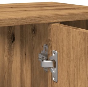 Fürdőszobai szekrény kézműves tölgy 60x32x53,5 cm műszaki fa