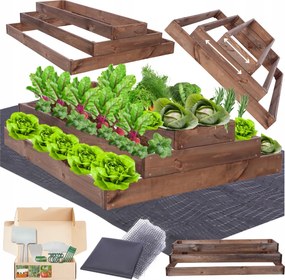 Lépcsőzetes állítható zöldséges impregnáló magasított 27x120x100