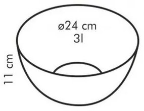 Tescoma GIRO 24 cm üvegtál