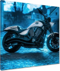 Vászonkép 60x60 Hammer türkiz Motor