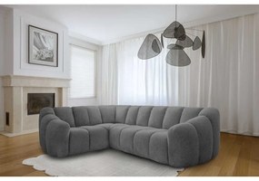 Szürke sarokkanapé (bal oldali-L alakú) Shell – Miuform