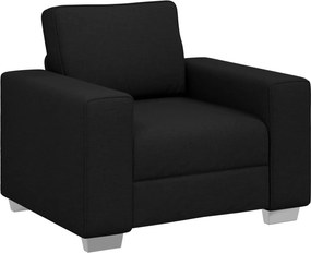 vidaXL Kanapé Fekete 100 x 80 x 82 cm szövet