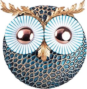 Owl 3 réz fém faldekoráció