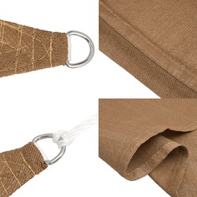 tópszínű HDPE napvitorla 160 g/m² 4,5 x 4,5 x 4,5 m